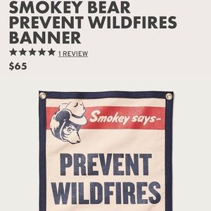 Filson Smokey Near Prevent Wildfires Banner